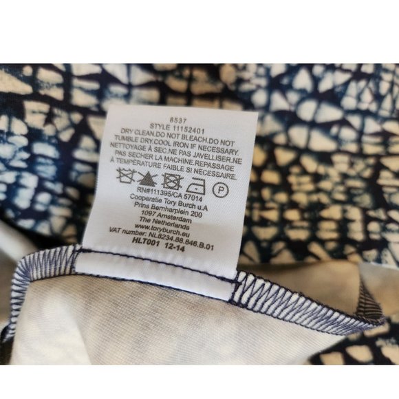 Tory Burch XL navy and white dress with pockets - Picture 9 of 10